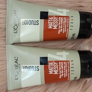Brand New 2CT BUNDLE L'OREAL STUDIO LINE MATT & MESSY SHINE-FREE FIBER PASTE